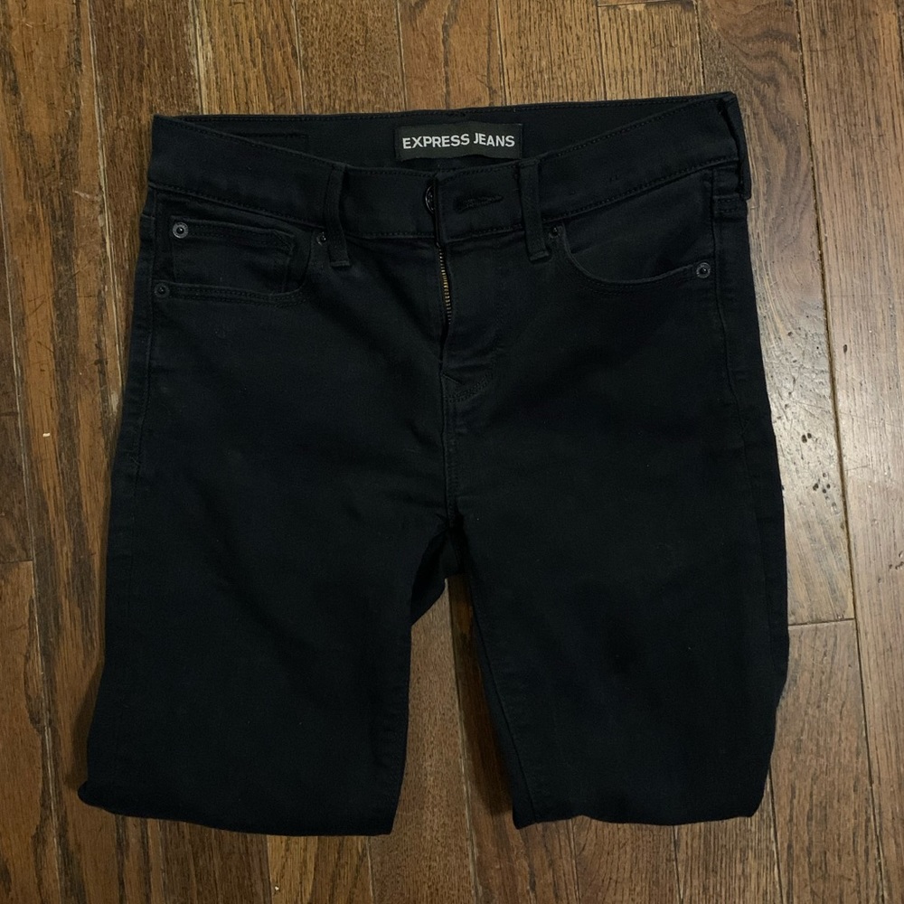 EXPRESS black skinny jeans (full length)